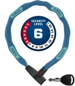 ABUS Catena 6806K/85 ...bitte Farbe Wählen -BikeHub Verkäufe Abus Kettenschloss Catena 6806 K 85B neon blue blau Securitylevel 6 4003318902895