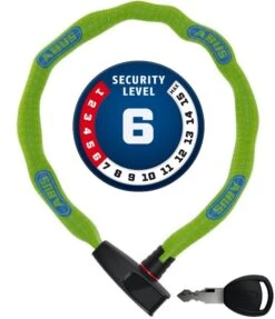 ABUS Catena 6806K/85 ...bitte Farbe Wählen -BikeHub Verkäufe Abus Kettenschloss Catena 6806 K 85B neon green gruen Securitylevel 6 4003318902901