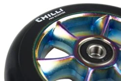 Chilli Pro Scooter Ersatzrolle Wheel Turbo 110mm Black PU / Rainbow Core -BikeHub Verkäufe C 1034 RBb