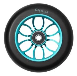 Chilli Pro Scooter Ersatzrolle Wheel Reaper 110mm Black PU / Blue Core (Ocean)