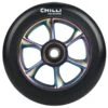 Chilli Pro Scooter Ersatzrolle Wheel Turbo 110mm Black PU / Rainbow Core