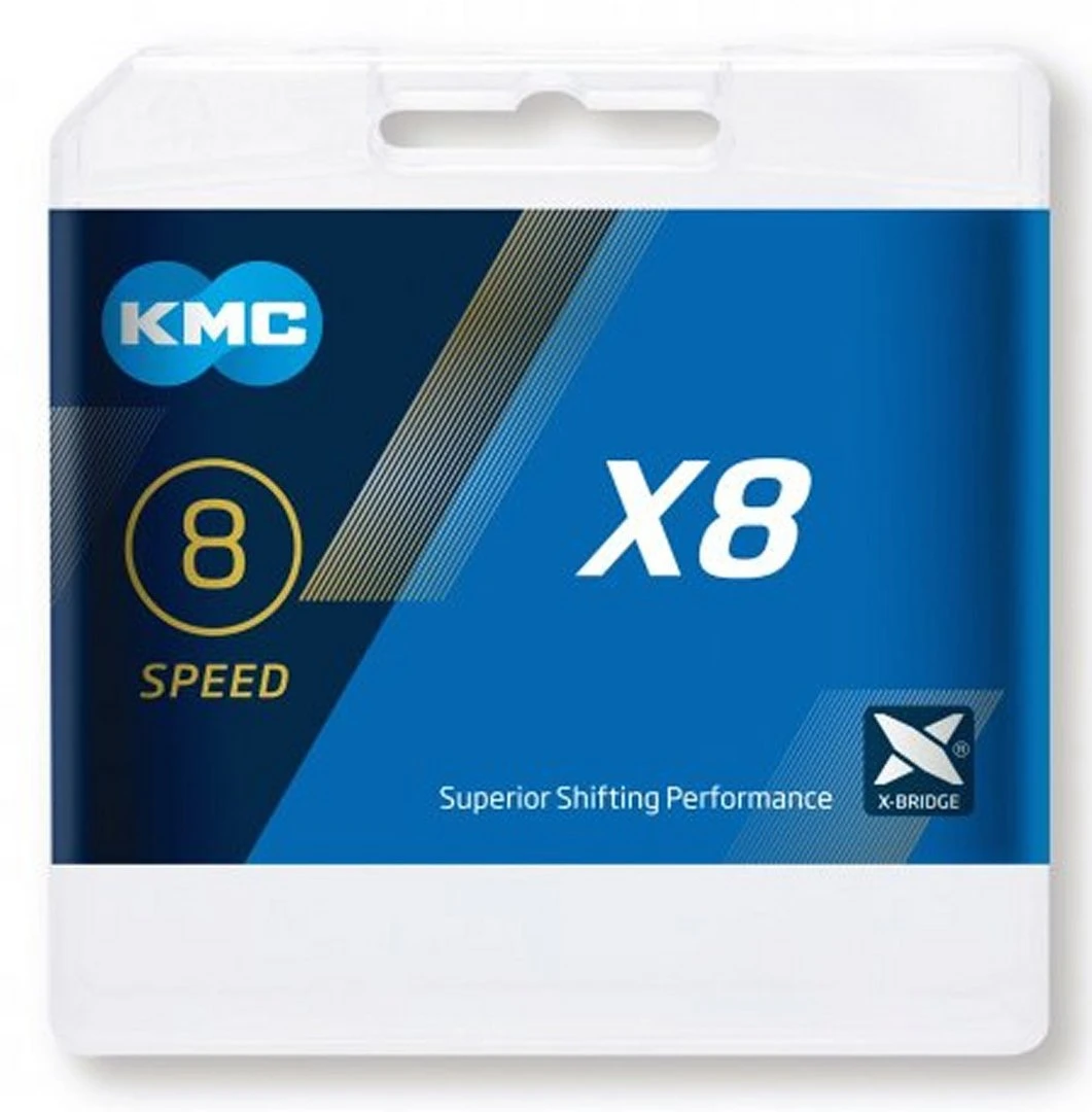 KMC X8 Silber-grau 8-fach 114 Glieder 2 KMC X8 Silber-grau 8-fach 114 Glieder – Bild 2