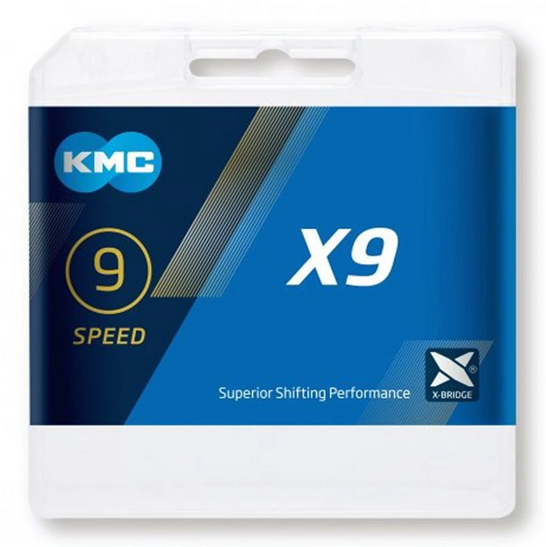 KMC X9 Grau 9-fach 114 Glieder 2 KMC X9 Grau 9-fach 114 Glieder – Bild 2