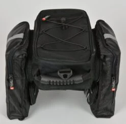 Northwind I-Rack-1 Gepäckträgertasche "Smartbag Classic" Mit Ausklappbaren Seitentaschen -BikeHub Verkäufe Northwind Fuxon Gepaecktraeger Tasche I Rack Smartbag Classic 080 40946 ausgeklappt