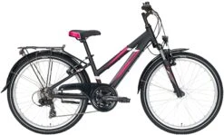 Pegasus Avanti 2021 18-Gang -BikeHub Verkäufe Pegasus Avanti 2021 24 Zoll 18 Gang Kettenschaltung Trapez schwarz matt pink weiss 526 77632
