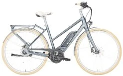 Pegasus Macaron-E 2018 -BikeHub Verkäufe Pegasus Macaron E 2018 8 Gang Damen Trapez grau matt 400Wh 500Wh 784 785 18445 18450 18453