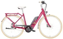 Pegasus Macaron-E 2018 -BikeHub Verkäufe Pegasus Macaron E 2018 8 Gang Damen Wave rouge red matt 400Wh 500Wh 784 785 18945 18950 18953