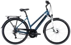 Pegasus Piazza-Disc 2022 21-Gang -BikeHub Verkäufe Pegasus Piazza Disc 2022 21 Gang Kettenschaltung Scheibenbremsen Damen Trapez dark petrol matt white blau weiss 636 83345 83350