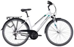 Pegasus Piazza 2022 21-Gang -BikeHub Verkäufe Pegasus Piazza 2022 21 Gang Damen Trapez metallic off white weiss tuerkis petrol 636 00745 00750 00755