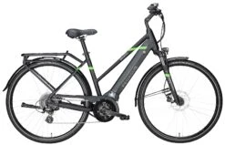 Pegasus Solero-Evo 8 2018 -BikeHub Verkäufe Pegasus Solero Evo 8 Kettenschaltung 2018 Damen Trapez schwarz matt grau gruen 785 38045 38050