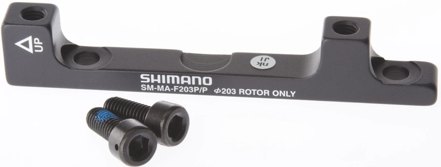 Shimano Adapter VR Postmount Bremse Auf Postmount Befestigung Mit 203mm Scheibe SM-MA-F203P/P 1 Shimano Adapter VR Postmount Bremse Auf Postmount Befestigung Mit 203mm Scheibe SM-MA-F203P/P